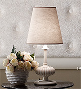 Art. PA012 Small and high lampshade with smooth fabric